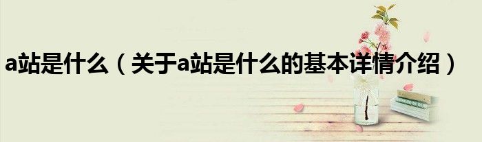 a站是什么（关于a站是什么的基本详情介绍）