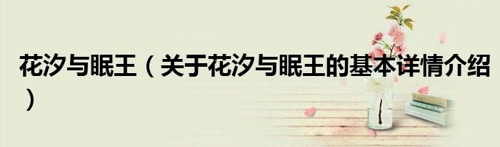 花汐与眠王（关于花汐与眠王的基本详情介绍）