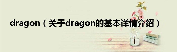 dragon（关于dragon的基本详情介绍）