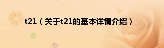 t21（关于t21的基本详情介绍）