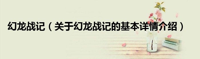 幻龙战记（关于幻龙战记的基本详情介绍）