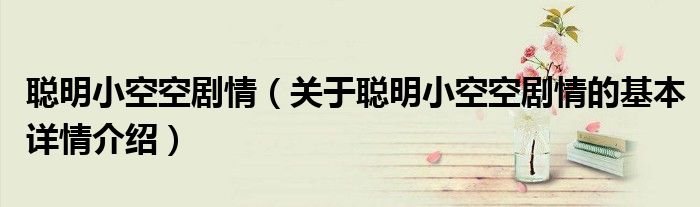 聪明小空空剧情（关于聪明小空空剧情的基本详情介绍）
