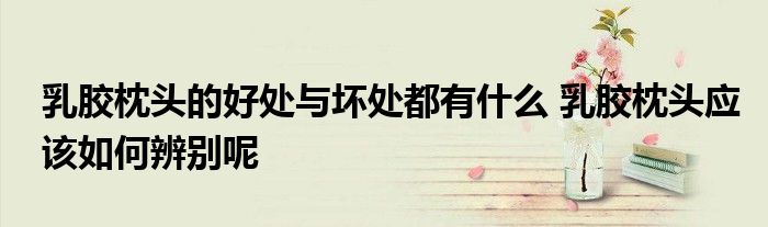 乳胶枕头的好处与坏处都有什么 乳胶枕头应该如何辨别呢