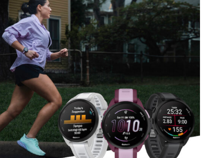 Garmin Forerunner 165系列是易于使用的GPS跑步智能手表