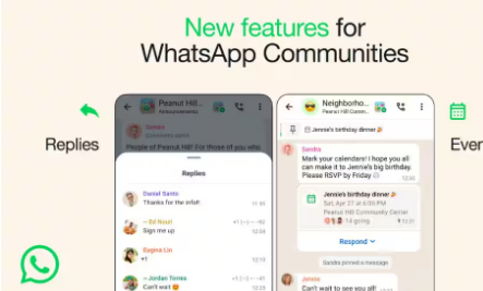 WhatsApp社区通过发布活动变得更加有吸引力