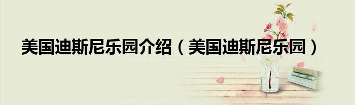 美国迪斯尼乐园介绍（美国迪斯尼乐园）