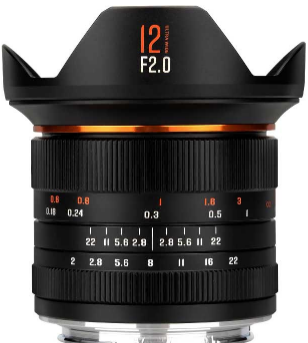适用于APSC无反光镜相机的Brightin Star 12mm F2.0 III镜头
