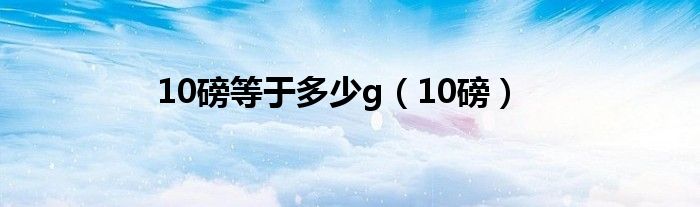 10磅等于多少g（10磅）