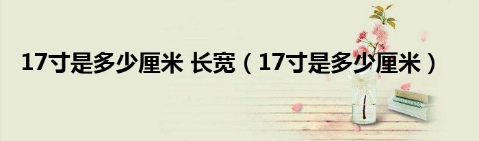 17寸是多少厘米 长宽（17寸是多少厘米）