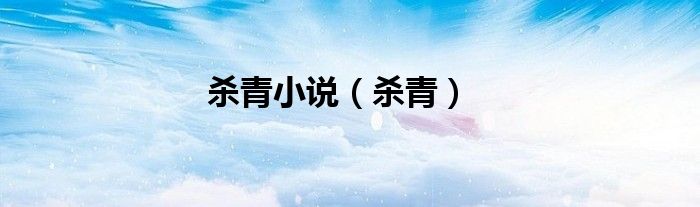 杀青小说（杀青）