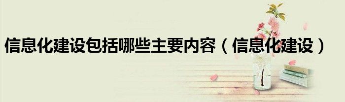信息化建设包括哪些主要内容（信息化建设）