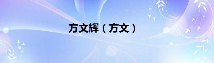方文辉（方文）