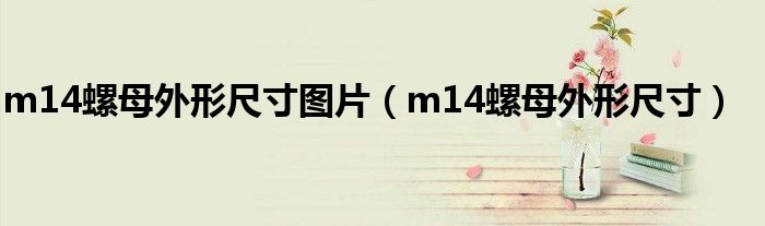 m14螺母外形尺寸图片（m14螺母外形尺寸）