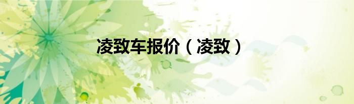 凌致车报价（凌致）