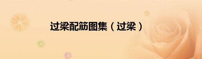 过梁配筋图集（过梁）