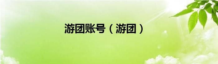 游团账号（游团）