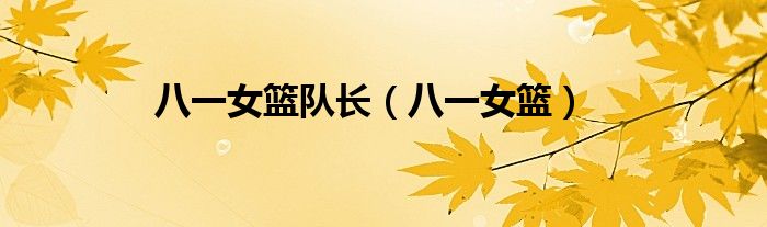 八一女篮队长（八一女篮）