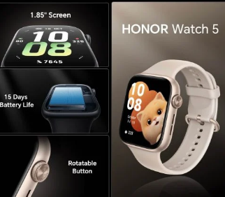 HONOR Watch 5首次亮相配备更大显示屏高级健康功能和长电池寿命