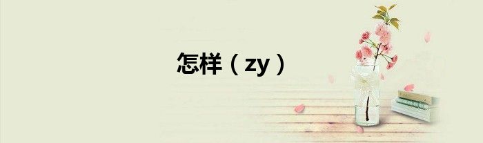 怎样（zy）