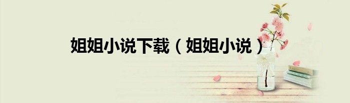 姐姐小说下载（姐姐小说）