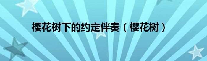 樱花树下的约定伴奏（樱花树）