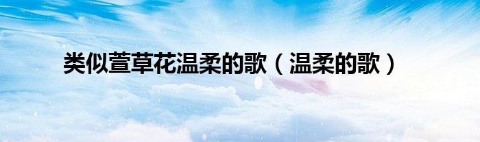 类似萱草花温柔的歌（温柔的歌）