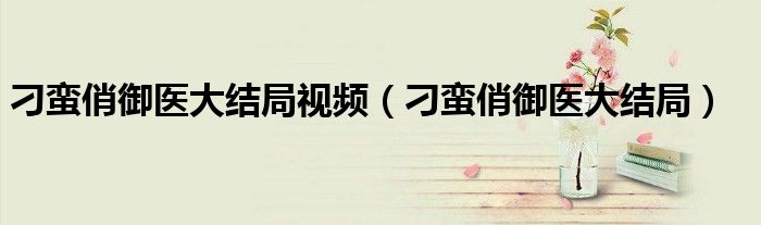 刁蛮俏御医大结局视频（刁蛮俏御医大结局）