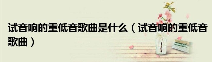 试音响的重低音歌曲是什么（试音响的重低音歌曲）