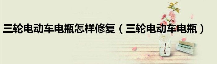 三轮电动车电瓶怎样修复（三轮电动车电瓶）