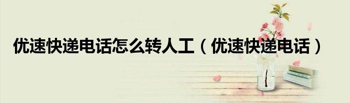 优速快递电话怎么转人工（优速快递电话）