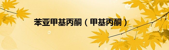 苯亚甲基丙酮（甲基丙酮）
