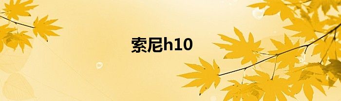 索尼h10