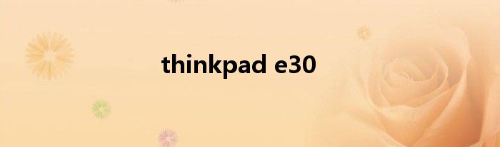 thinkpad e30
