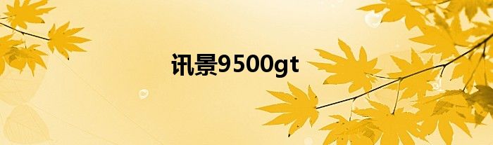 讯景9500gt