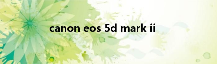 canon eos 5d mark ii