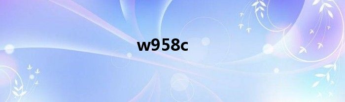 w958c