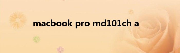 macbook pro md101ch a